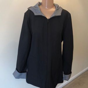 Reversible Jacket. black/plaid